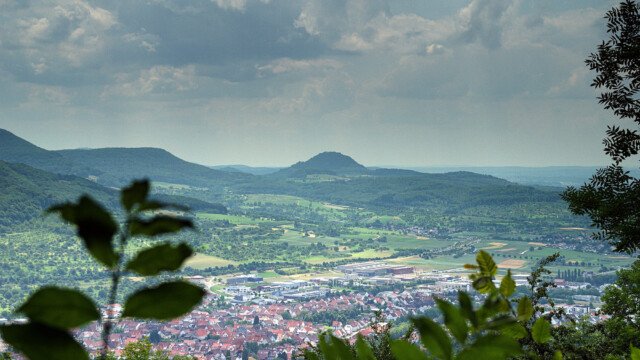 Blick zur Achalm bei Reutlingen