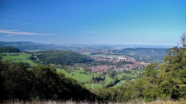 Blick vom Gleitschirmflieger Startplatz