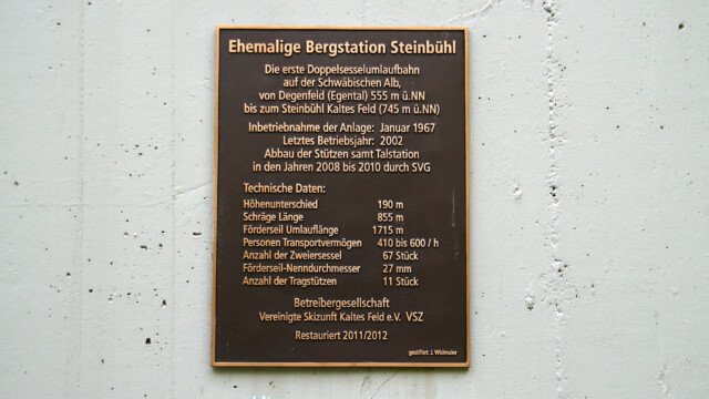 Ehemalige Bergstation Steinbühl
