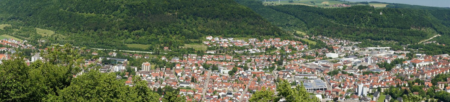 Blick von der Schildwacht auf Geislingen