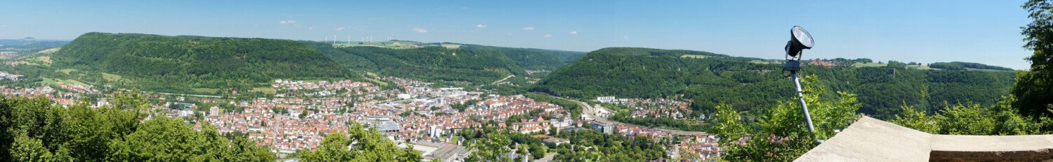 Blick von der Schildwacht auf Geislingen